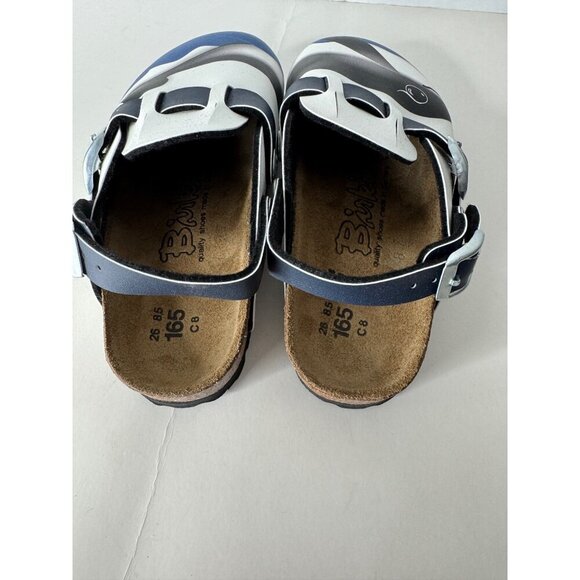 Birkenstock Birki's Child Kay Harbor Whale White Birko Flor Mules EU 26 C 8 - Picture 5 of 6